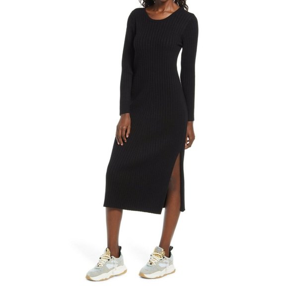 Ribbed Hollie Sweater Dress Womens Xxs 
